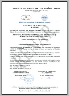 Certificat de Acreditare RENAR