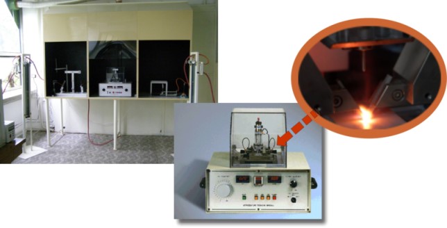Echipamente incercari de securitate la foc