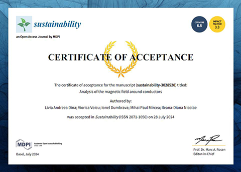 Certificat ICMET Craiova 2024