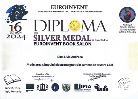 Diploma EUROINVENT 2024 ICMET Craiova