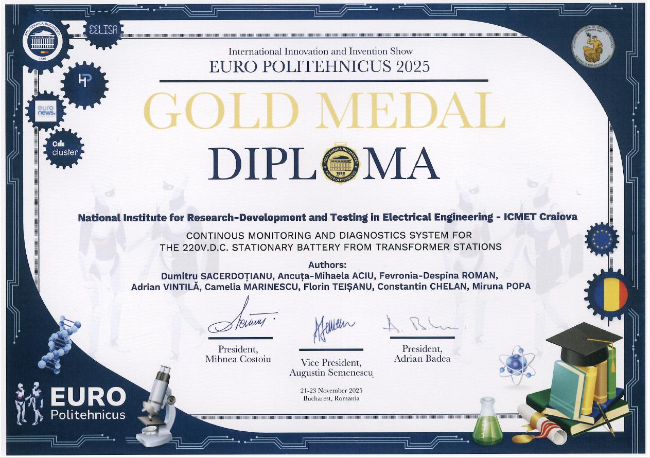 Diploma EURO POLITECHNICUS 2025