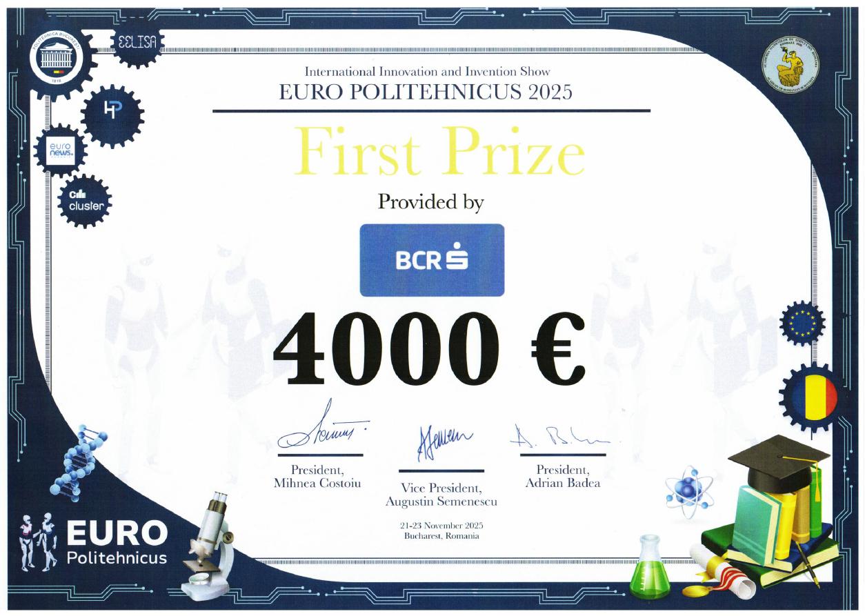 Diploma EURO POLITECHNICUS 2025