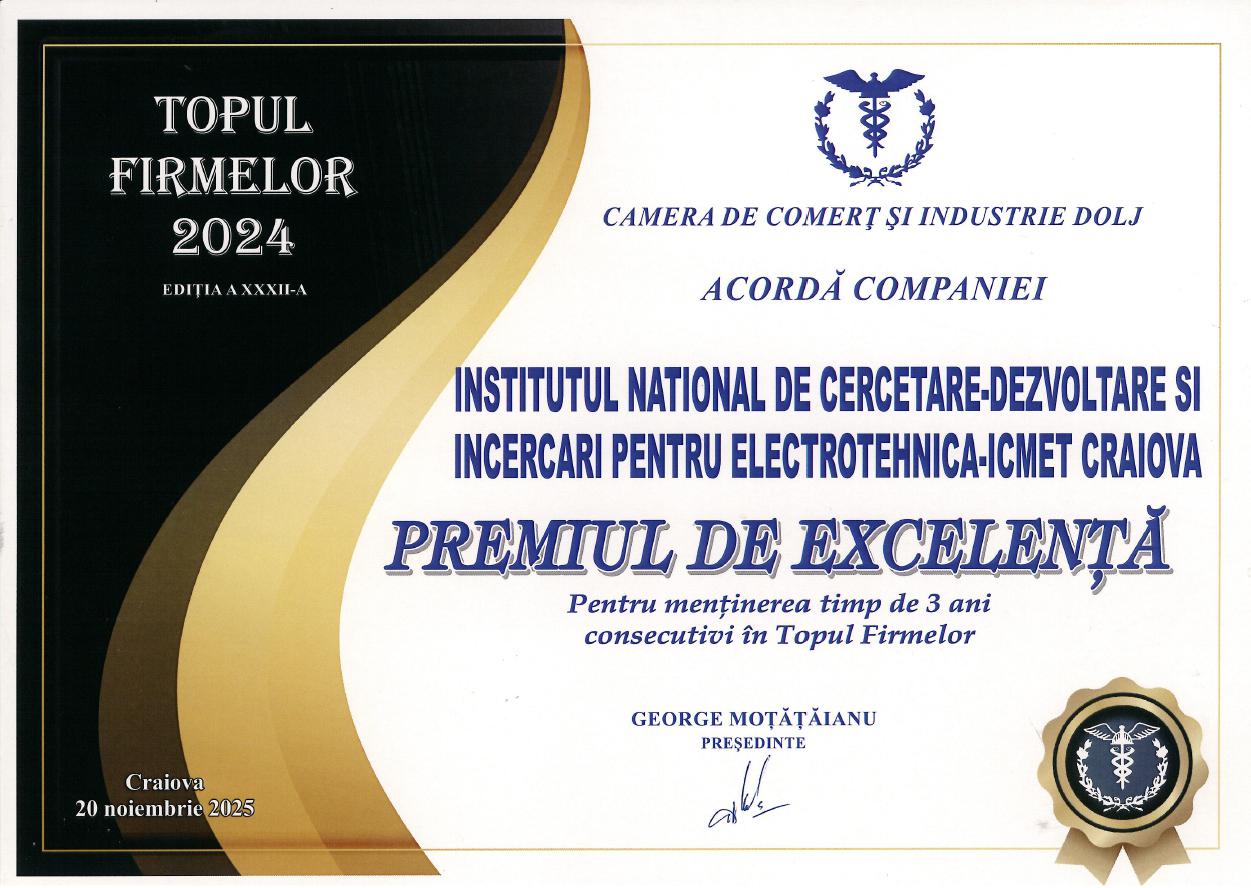 Diploma Topul Firmelor 2025