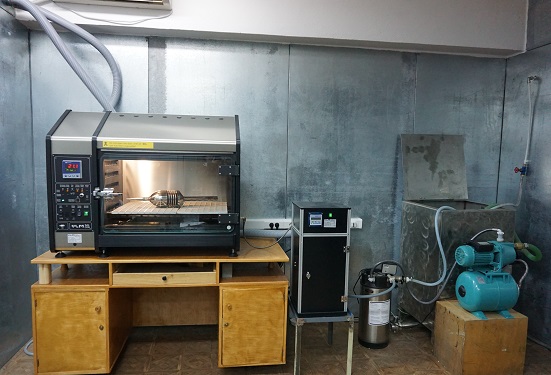 Sistem de incercare in atmosfera umeda sulfuroasa