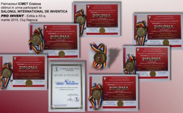 ICMET Craiova - ProInvent 2015 Cluj-Napoca