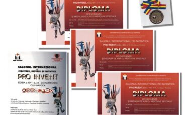 ProInvent 2016 Cluj-Napoca ICMET Craiova: editia a XIV-a a Salonului International al Cercetarii si Inventicii, 23-25 martie 2016.